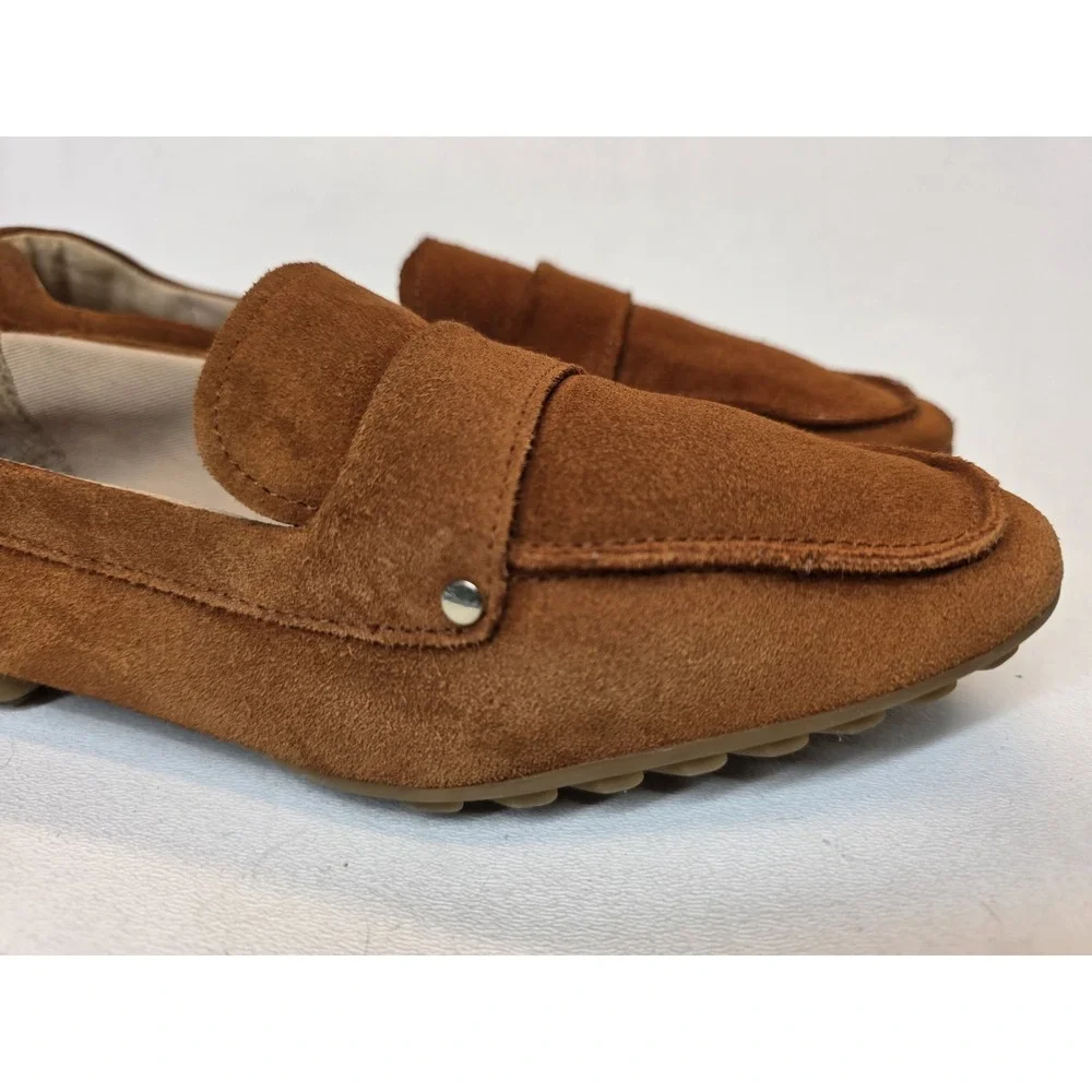 Womens Size 6.5 Franco Sarto Persia Suede Loafer Driving Shoes